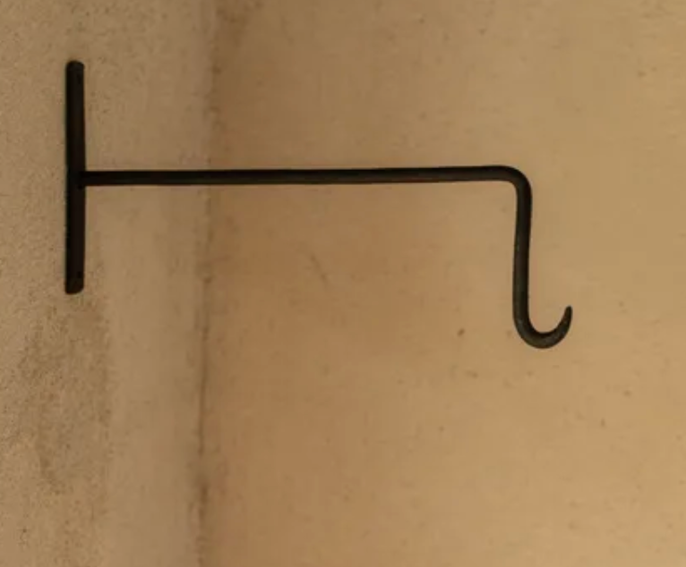 Patère murale pour baladeuse - noire